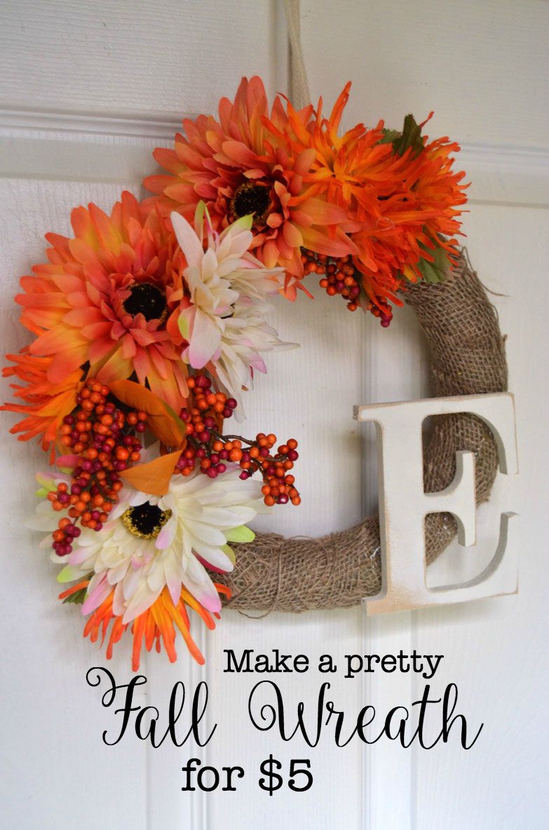 Fall wreath for $5