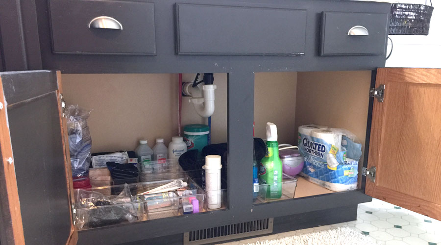 Bathroom Vanity Organization Tips - Create and Babble