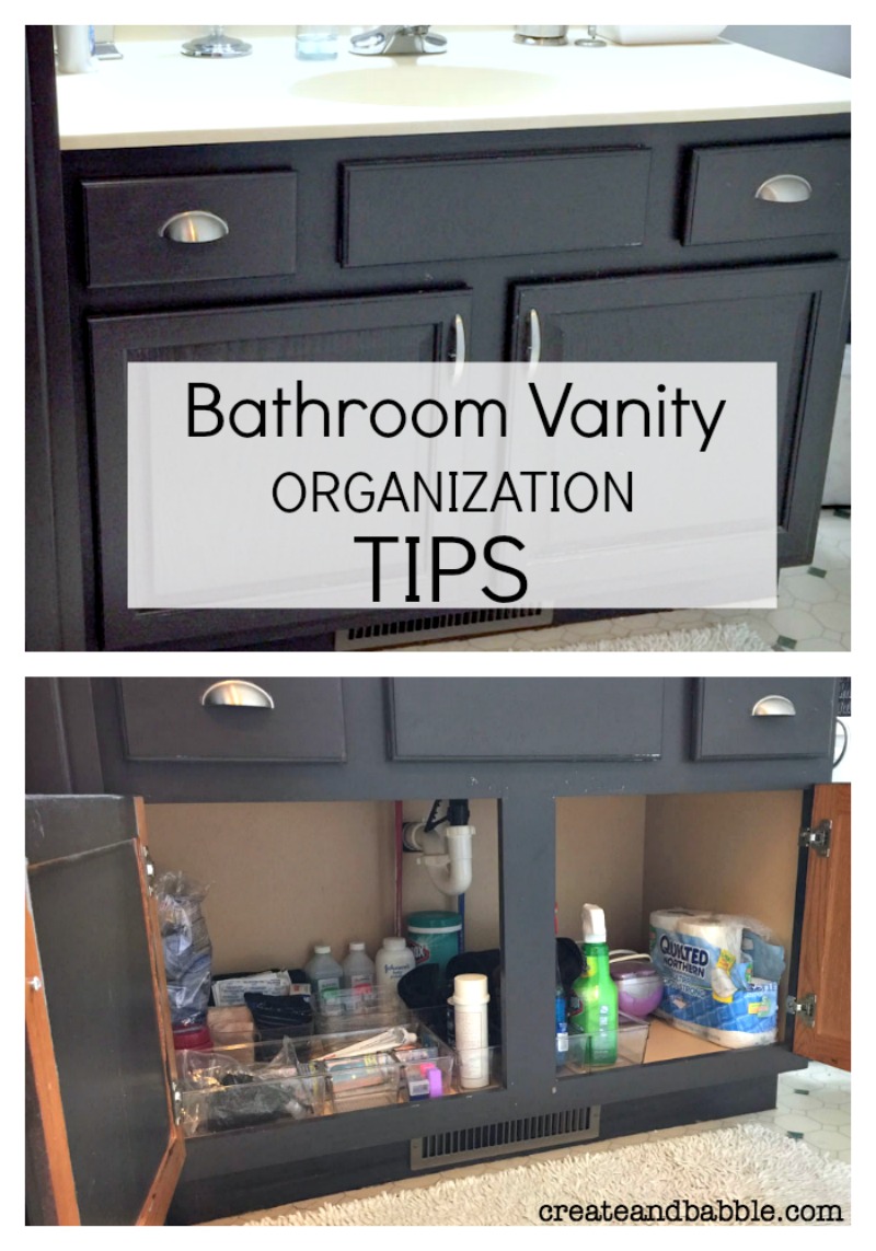 bathroom vanity organization tips
