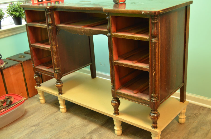 Diy Kitchen Island From A Desk Create And Babble