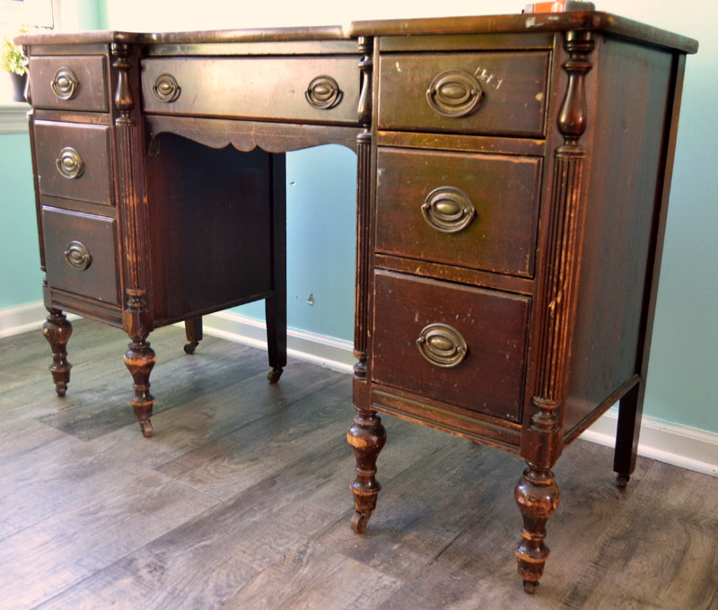 Diy Kitchen Island From A Desk Create And Babble