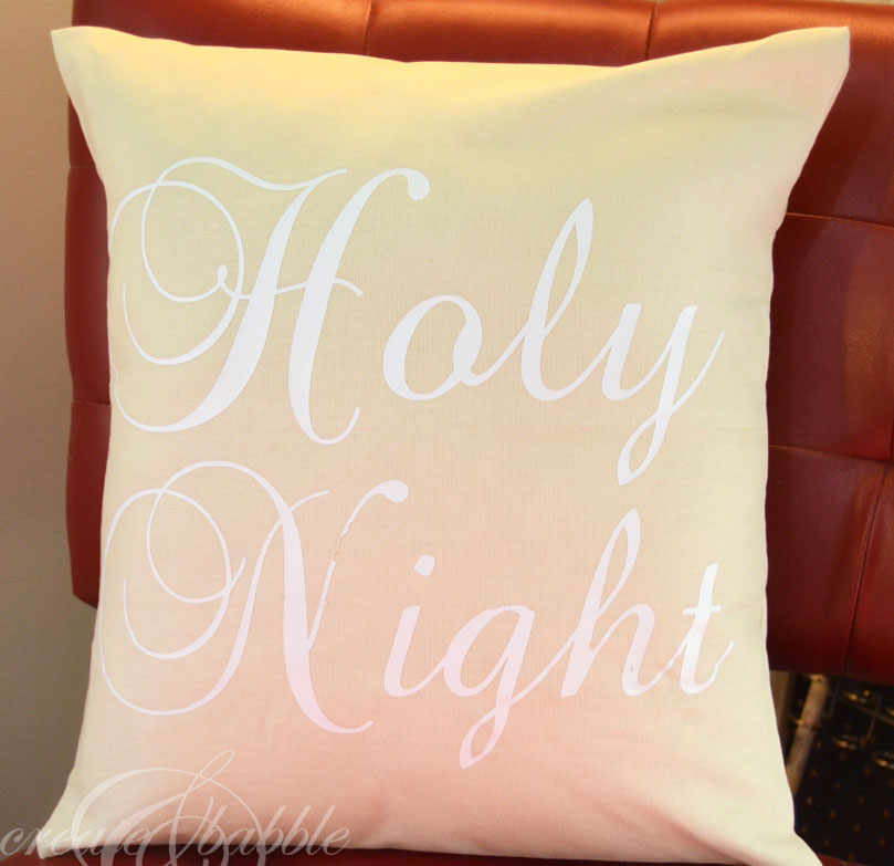 DIY Holy Night Pillow {a Birch Lane Knock-off}