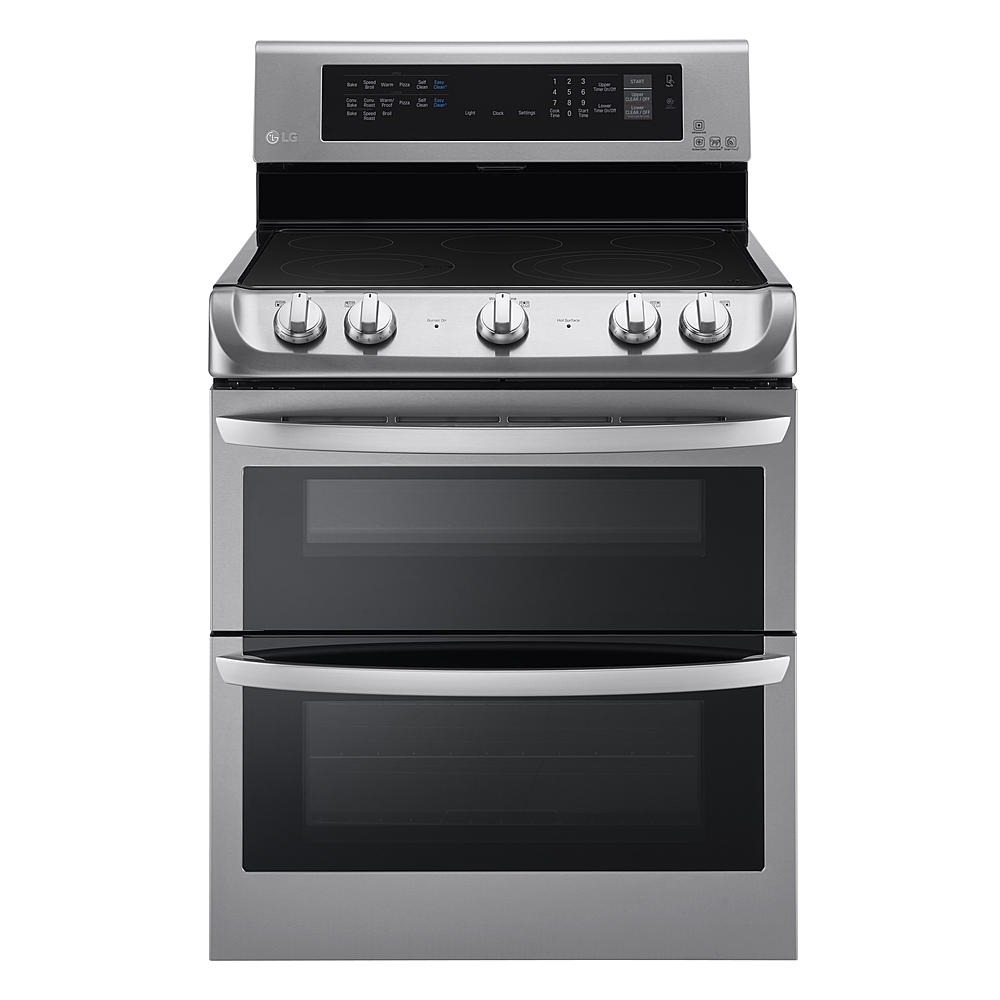 LG LDE4415ST 7.3 cu. ft. Double-Oven Electric Range w/ProBake Convection™ & EasyClean® Express – Stainless Steel