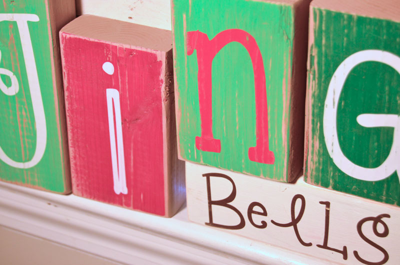 DIY Double Sided Holiday Blocks - Home Crafts by Ali