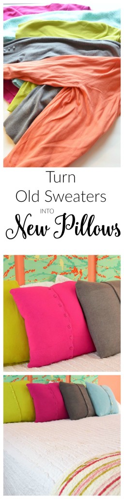 Make Old Sweaters into New Pillows-createandbabble.com