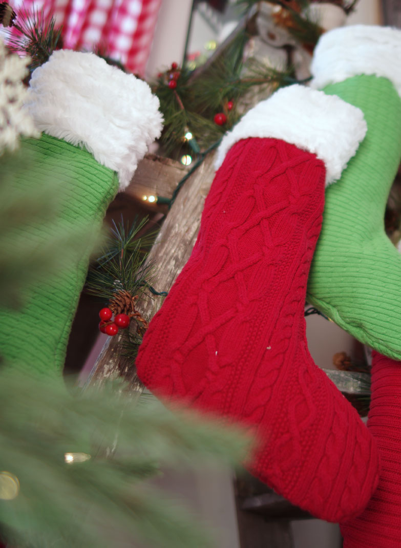 How to Make Christmas Stockings from Thrift Store Sweaters_createandbabble.com