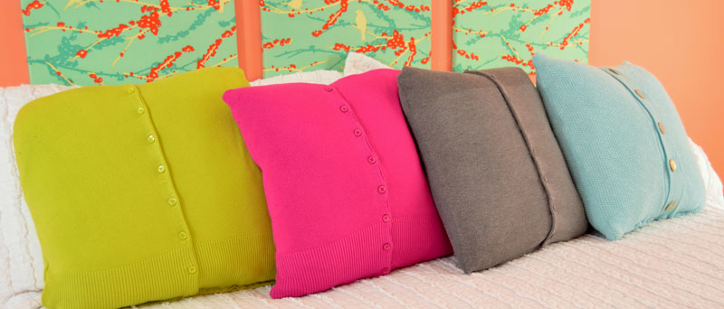 How to Make Old Sweaters into New Pillows