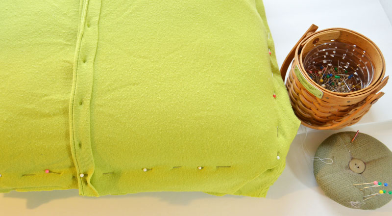 Make Old Sweaters into New Pillows