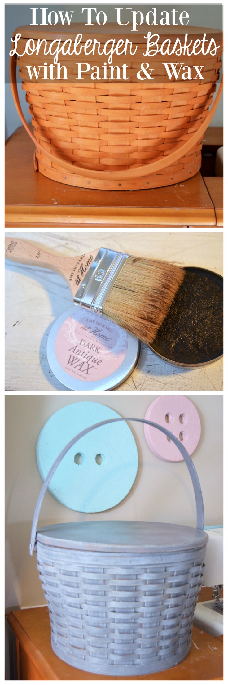 DIY Thrifty Crafts - I also used Waverly antique wax to achieve the foe  rust spots.