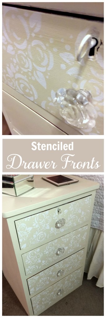 Stenciled Drawer Fronts