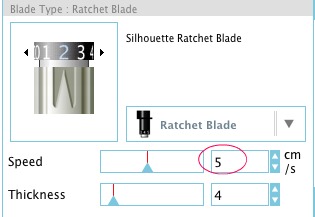 Silhouette® Heat Transfer Tip of slowing down the cutting speed