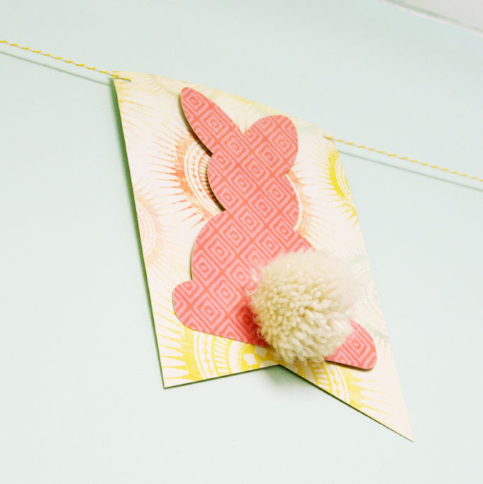 Easter banner made with card stock