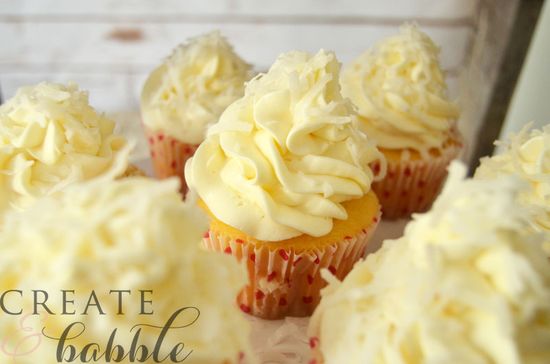 Piña Colada Cupcakes for cocktail to cupcake