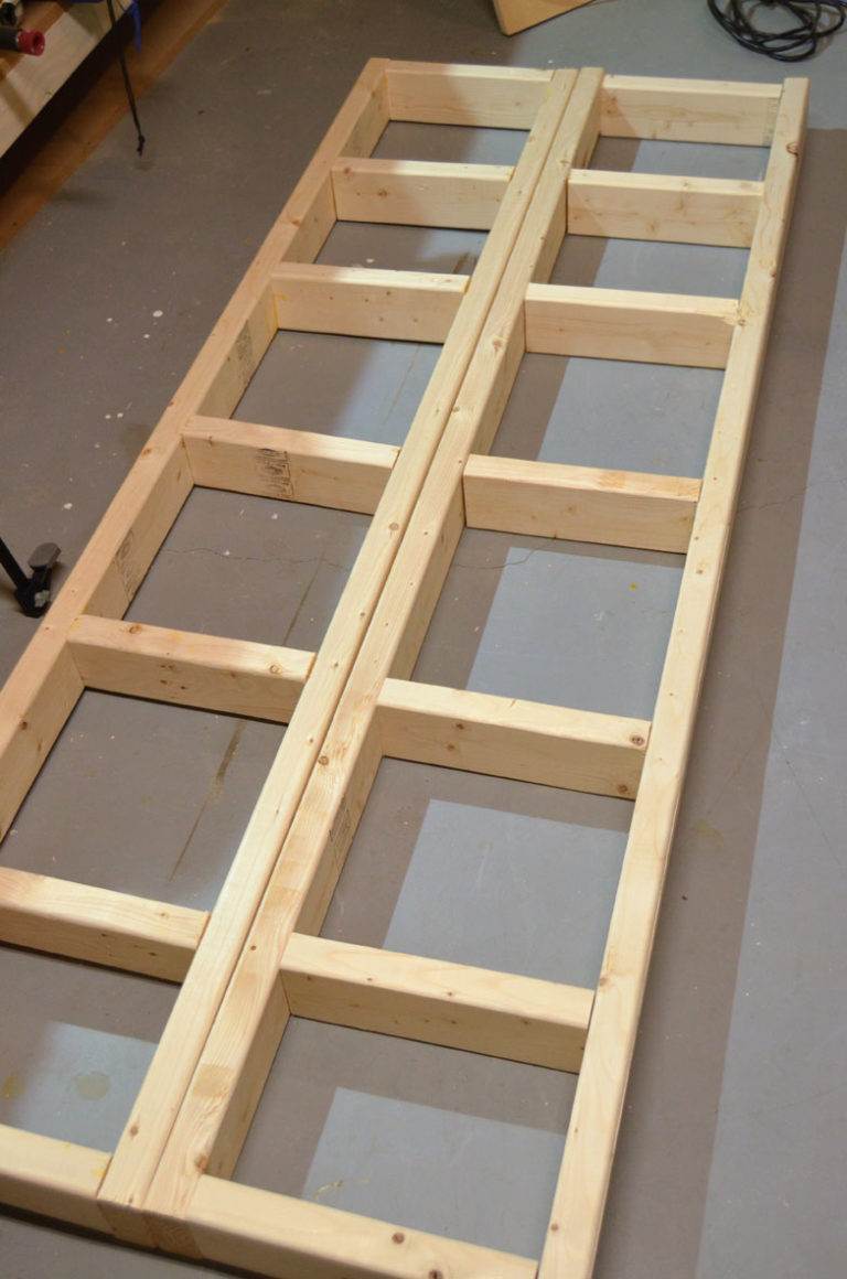 Paint Storage Shelf Made With 2x4s Create and Babble
