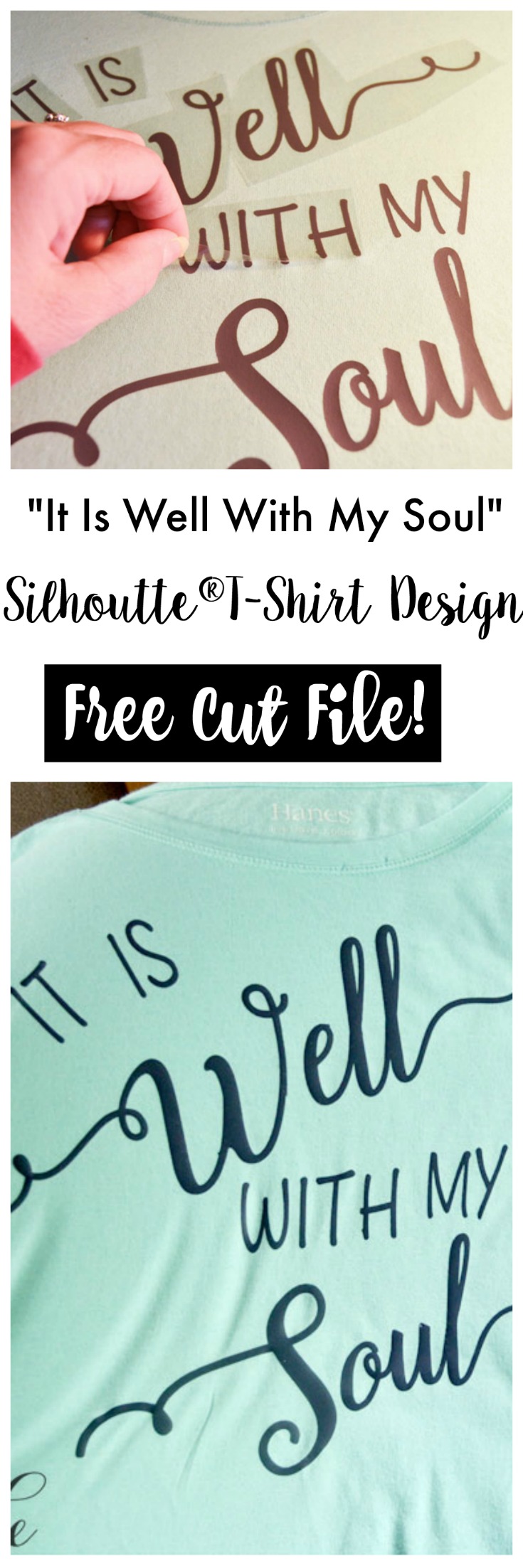 It Is Well With My Soul | Silhouette® T-Shirt Design | Free Cut File