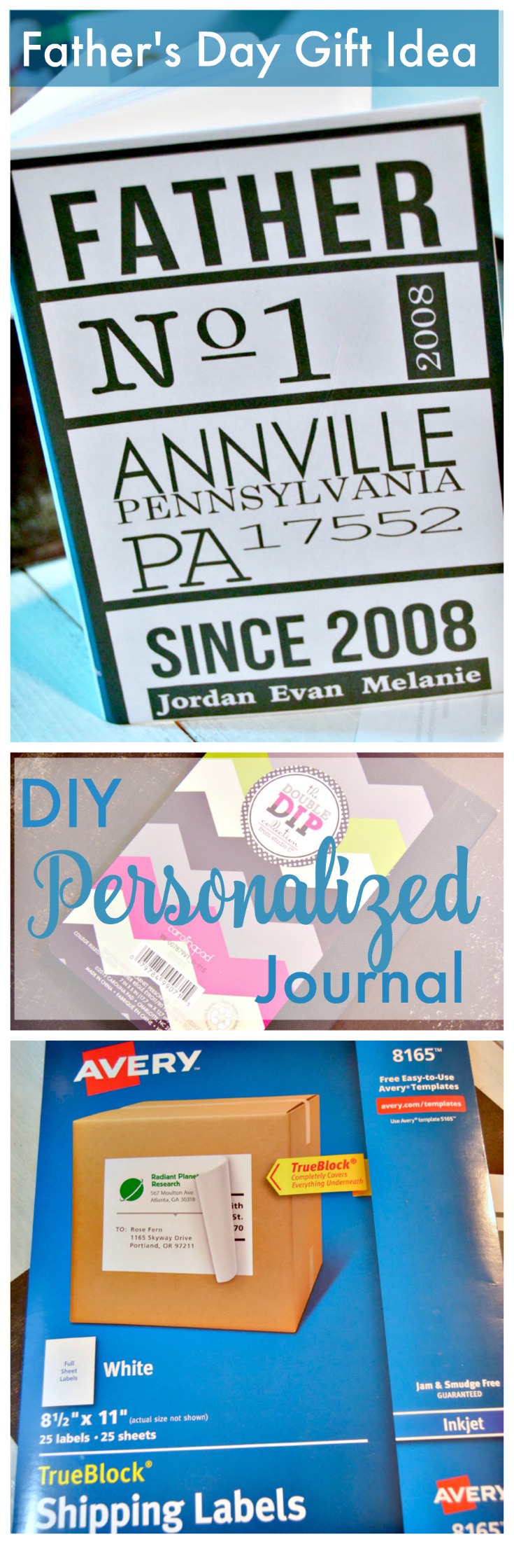 How to make a personalized journal for Father's Day