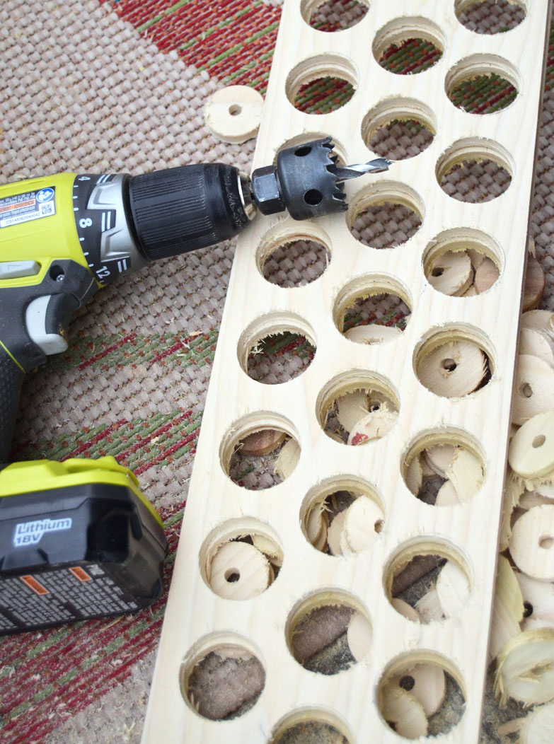 cut holes in sides of vinyl storage solution