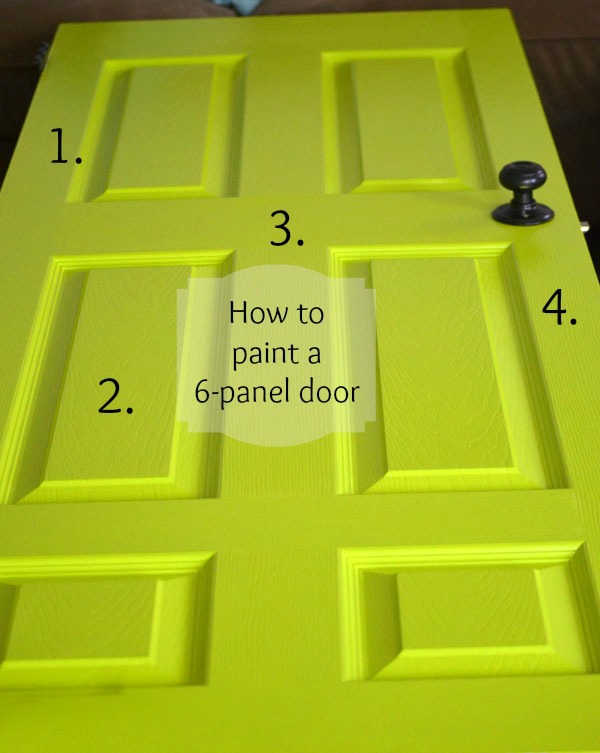 how to paint a six panel door