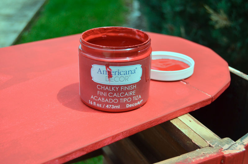 Americana® Decor Chalky Finish Paint in Rouge