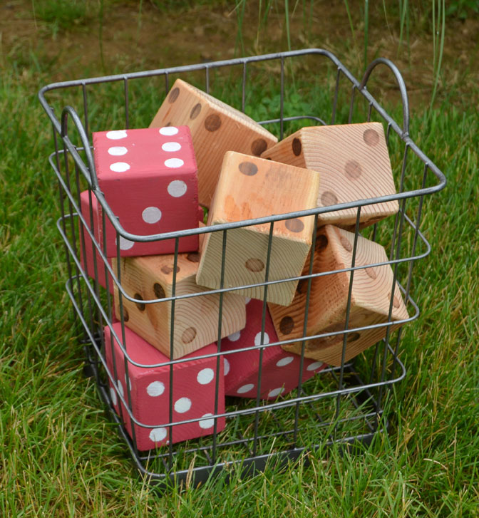 diy lawn dice