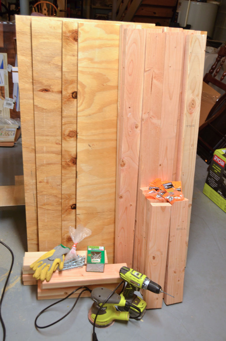 the wood is cut and ready to be assembled into cornhole board games