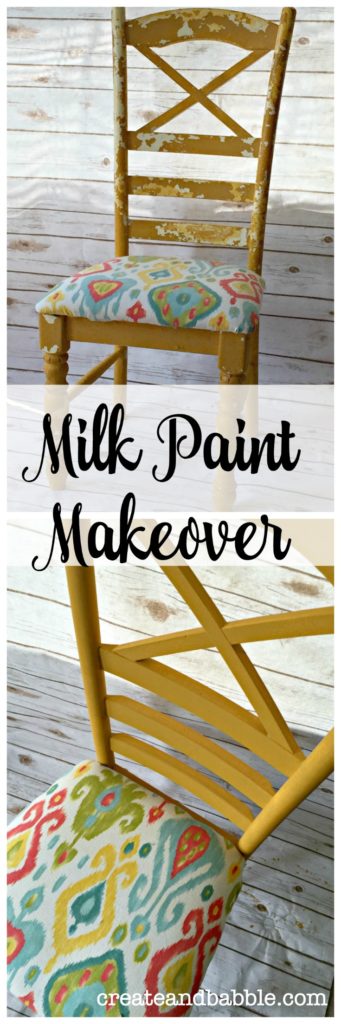 milk paint chair makeover