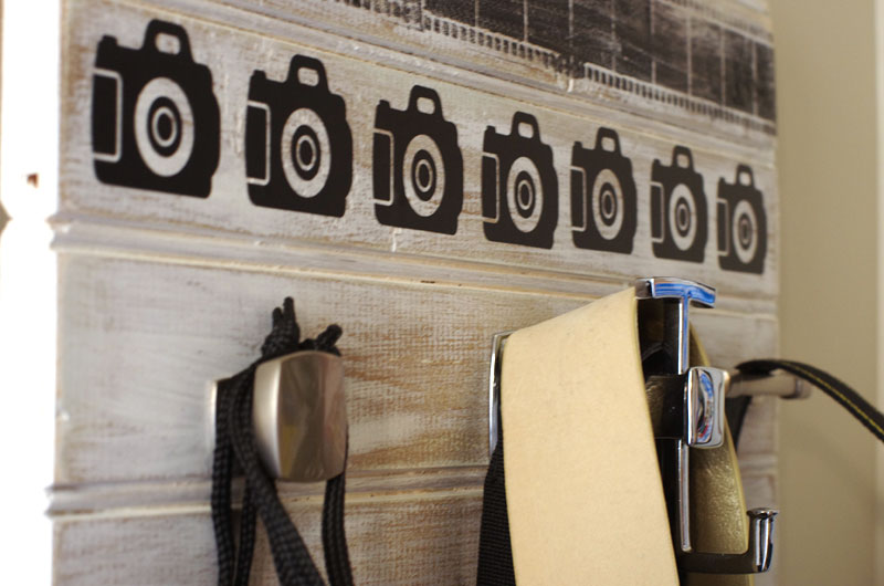 DIY Camera Accessory Wall Organizer