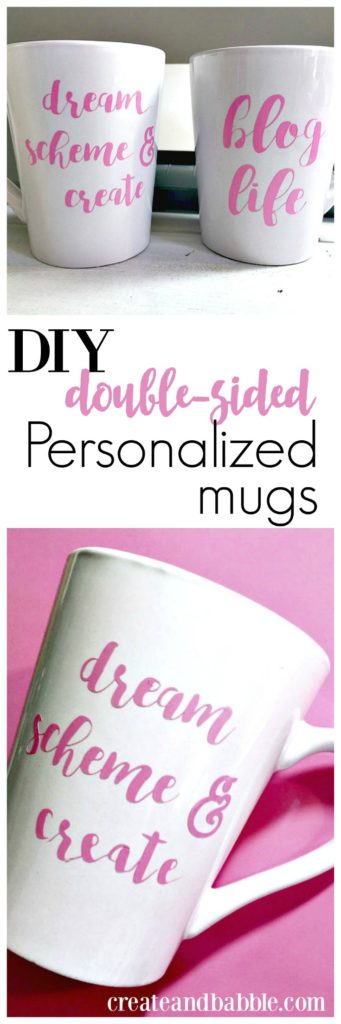 how to make doubled-sided personalized mugs