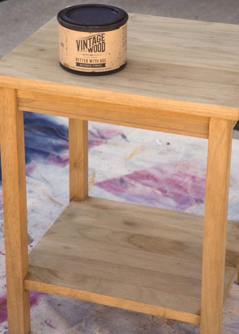 How to Antique Unfinished Furniture in Six Steps Create and Babble