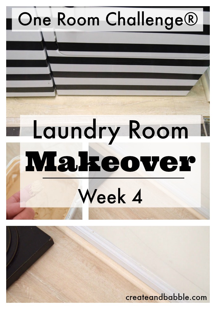 One Room Challenge Week 4 Laundry Room Makeover