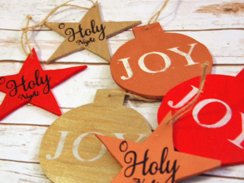 Handmade Wooden Christmas Ornaments