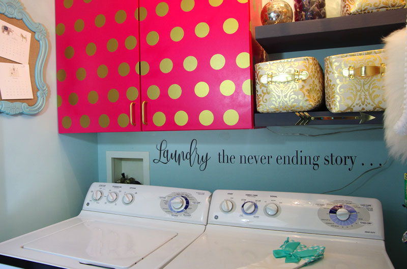 Glam Laundry Room Makeover One Room Challenge