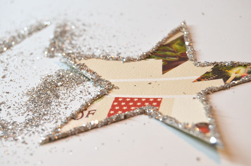 Glittery Star Garland