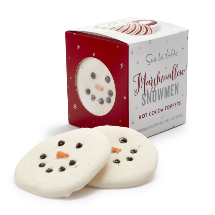 Marshmallow Snowman Hot Chocolate Toppers - Courtney's Sweets