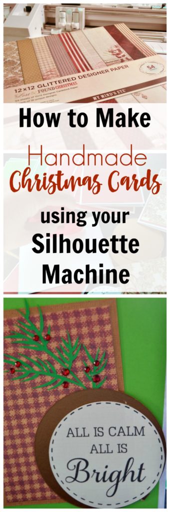 How to Make Handmade Christmas Cards using a Silhouette machine