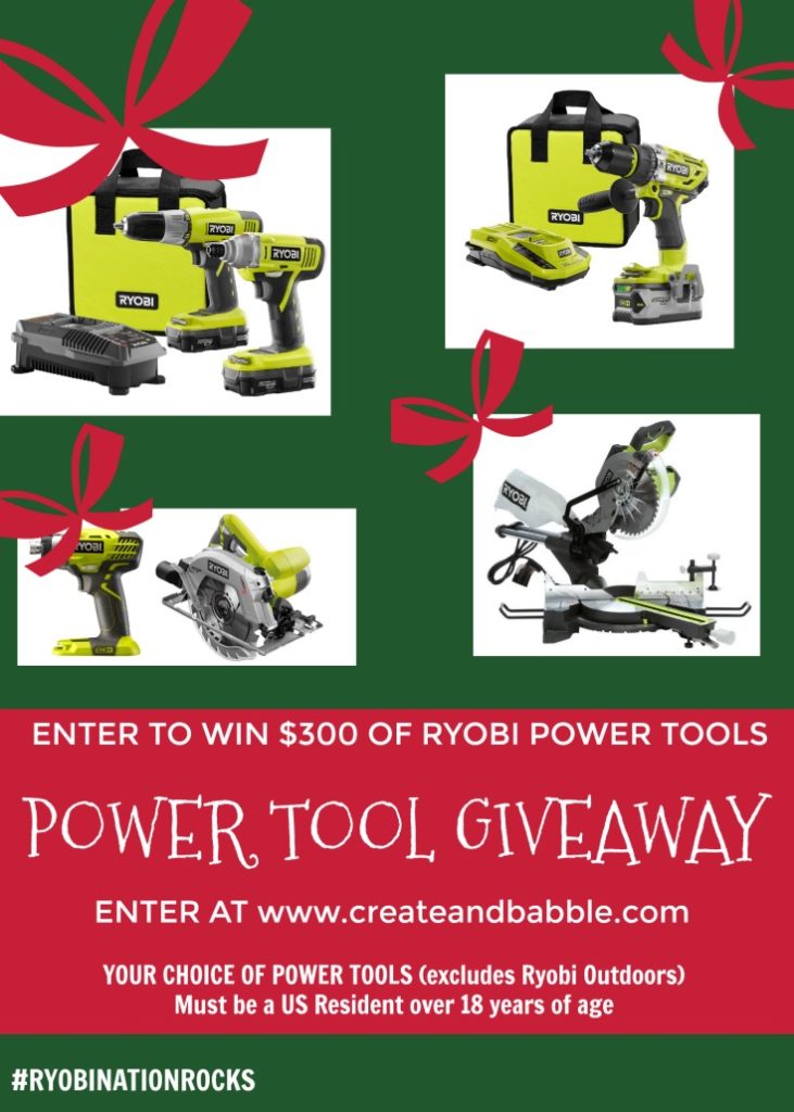 RYOBI Power Tool Giveaway