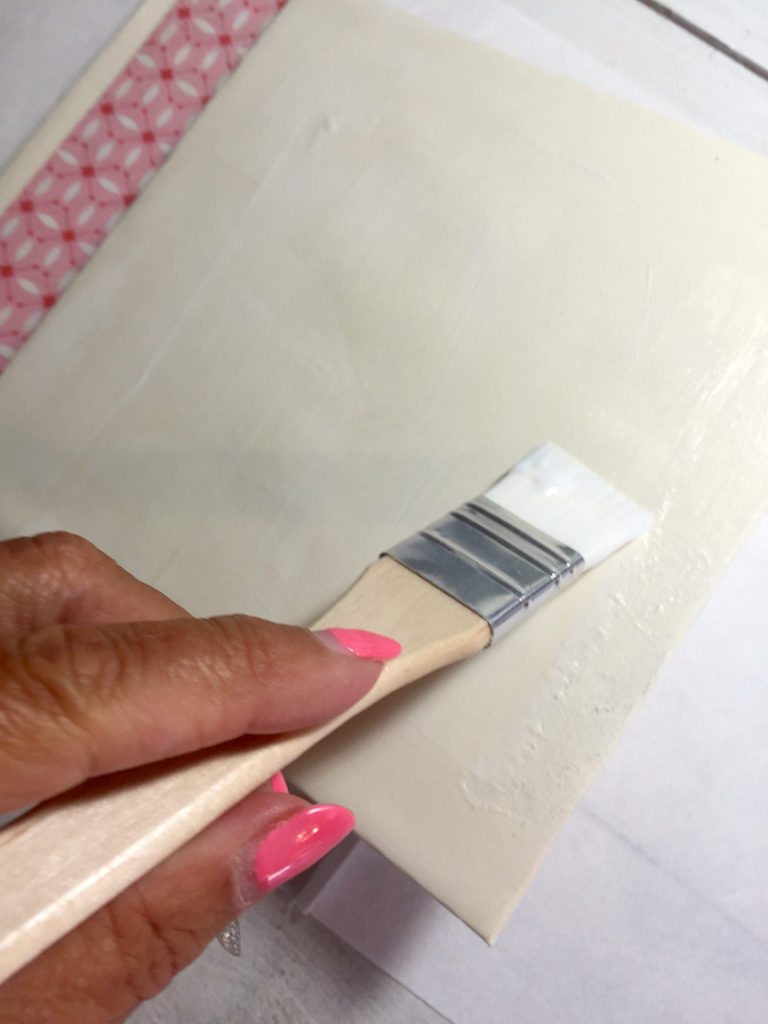 how to make a watercolor scrapbook cover