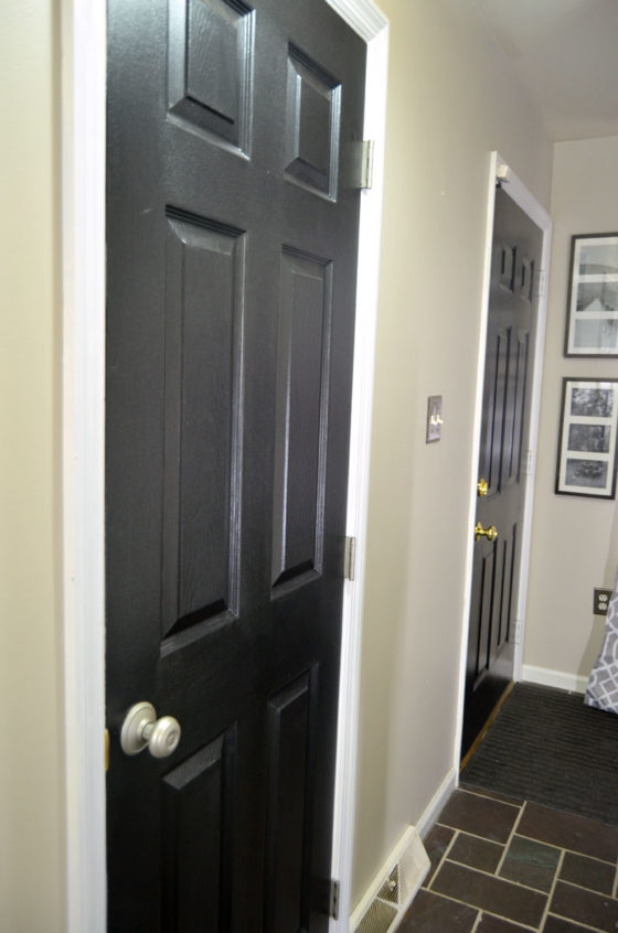 100 Room Makeover Challenge Final Reveal   Hallway Doors Are Now All Painted Black 560x846 