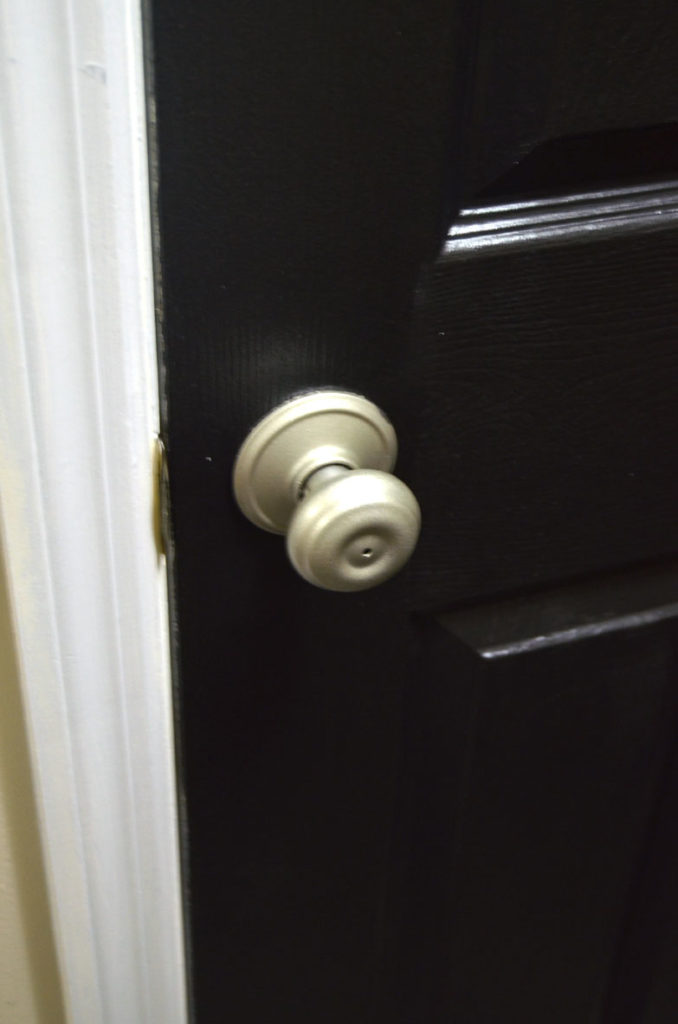 save money by painting door hardware
