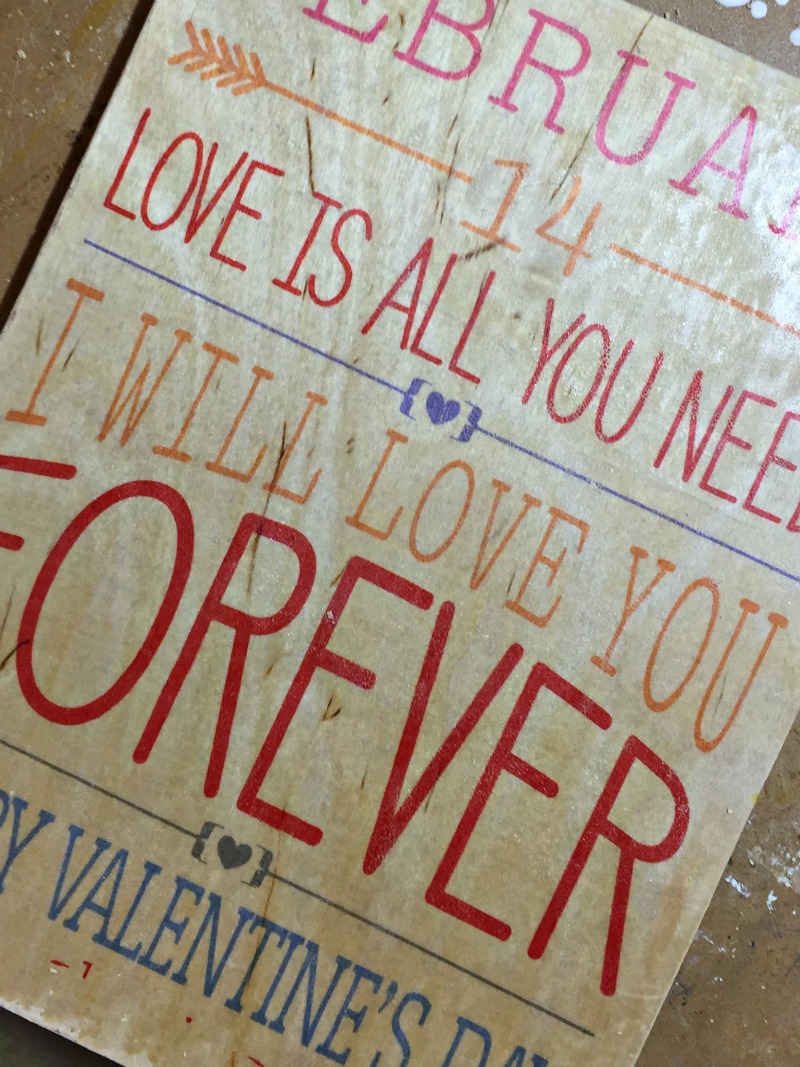 Valentine Subway Art on Wood - Create and Babble