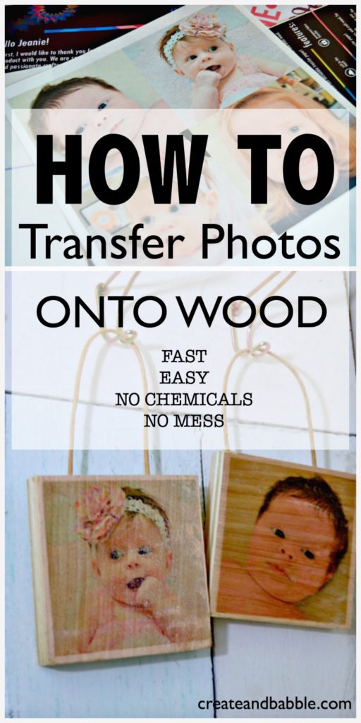 How to transfer photos onto wood with no mess