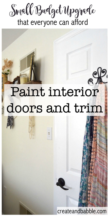 Tips for Painting Interior Doors and Trim - Create and Babble