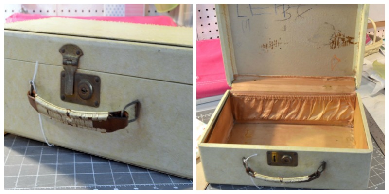 Thrift Store Upcycle Suitcase Makeover