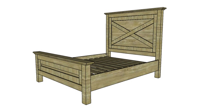 free farmhouse bed plans