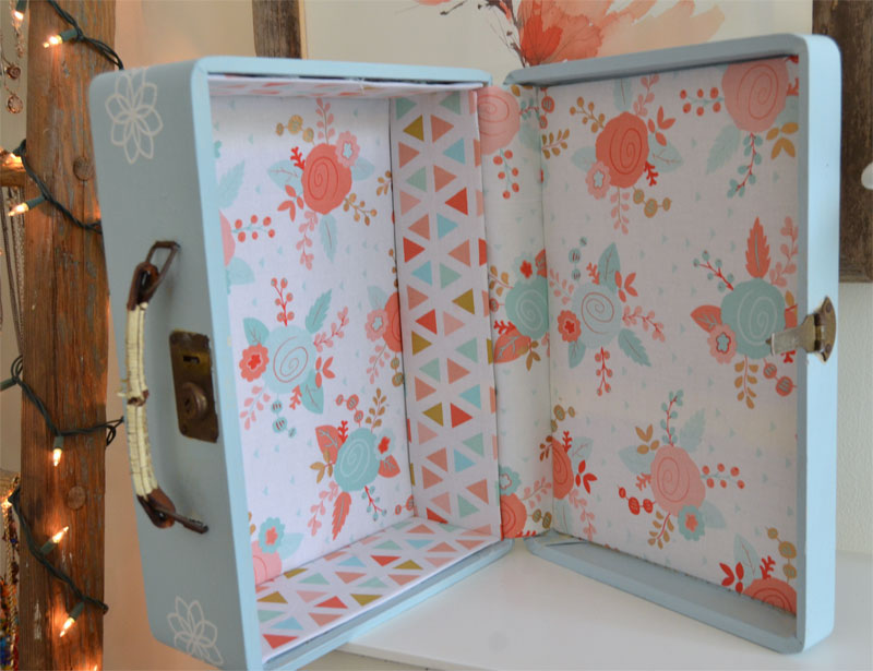 Thrift Store Upcycle Suitcase Makeover