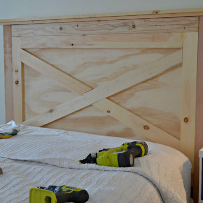 Building a Farmhouse Bed + RYOBI Power Tool Giveaway