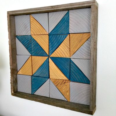 DIY Wooden Quilt Square Tray