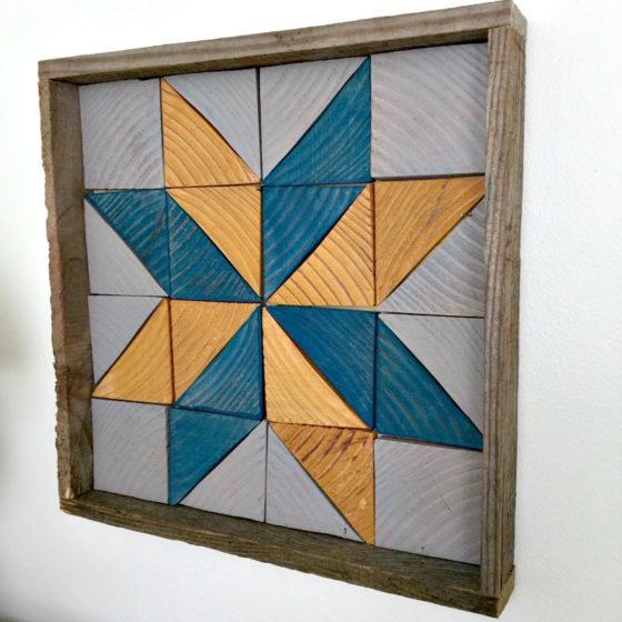 DIY Wooden Quilt Square Tray - Create and Babble