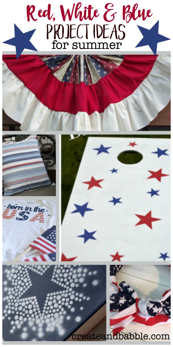 red white and blue ideas for summer holidays