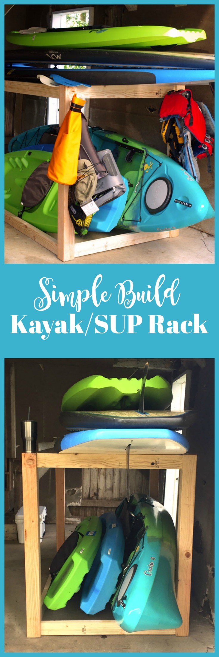 DIY KAYAK SUP RACK